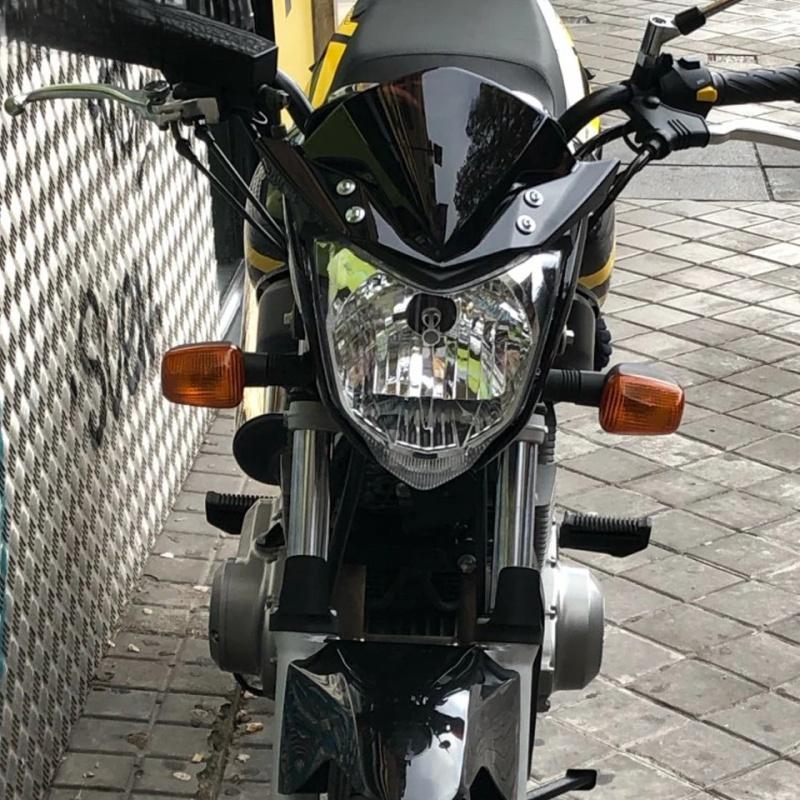 Для Yamaha FZ16 Fi V2.0 FZ 16 FZ-S FZS S 150 2014 2015 2016 2017 2018 Мотоцикла Черный Ветровое Стекло Ветровик Экран