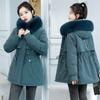 Send To Overcome The Long Waist Cotton Jacket Plus Velvet Cotton-padded Jacket Down Cotton Jacket Femal