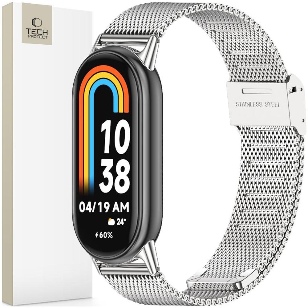 Tech-Protect Milaneseband Xiaomi Smart Band 8 / 9 / Nfc Silver