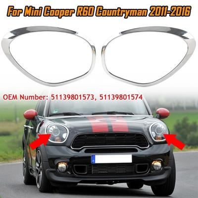51139801573 51139801574 Для 2011-2016 R60 R61 BMW MINI Cooper Countryman Paceman Декоративное кольцо ободка фары