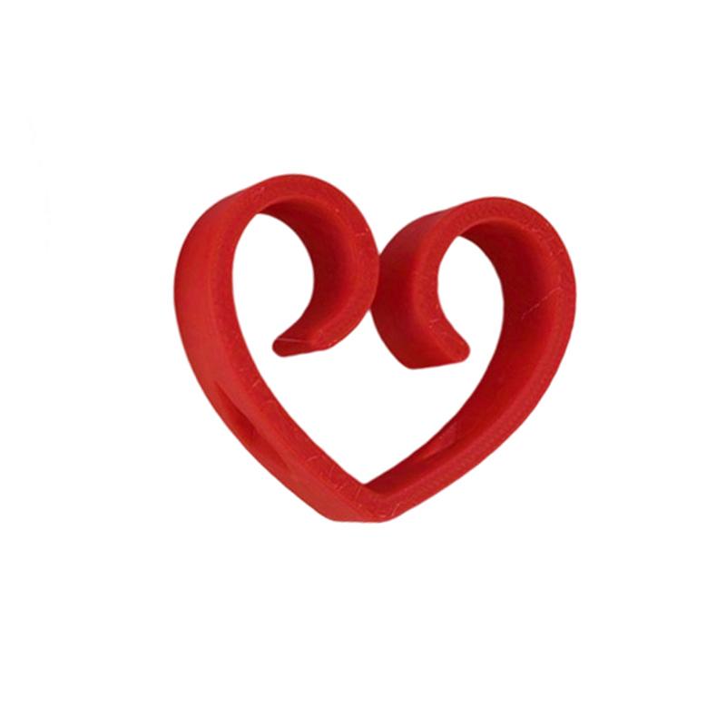 Heart-Shaped Reusable Chopsticks Helpers Training Adults Kids Non-Slip Chopstick Hinges Connector Portable Practice Chopsticks