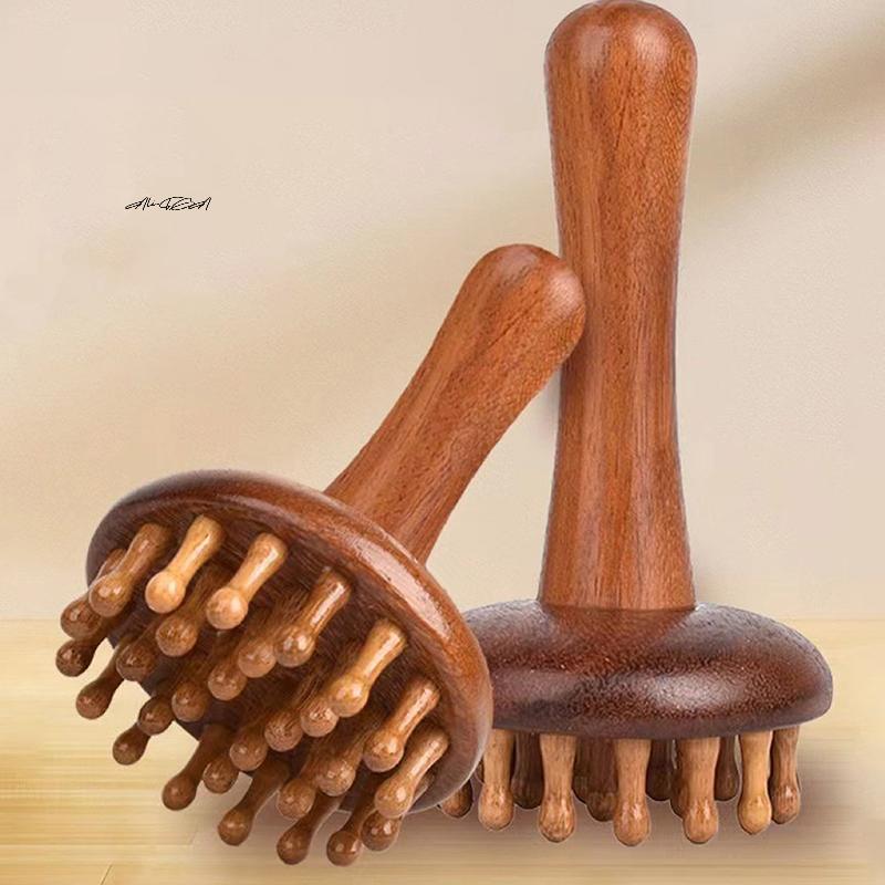Деревянный гриб ручной массажный инструмент Гуа Ша для всего тела, снятие мышечного напряжения, локальный массажер для жира для расслабления
