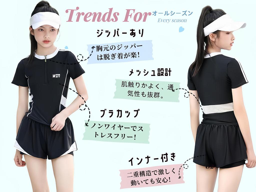 Lalapala Спортивный милый танкини купальник с шортами с подкладкой Солнечный Спортивный для студентов и тренировок Женский купальник из 2 частей, Подчеркивающий фигуру, Купальник,