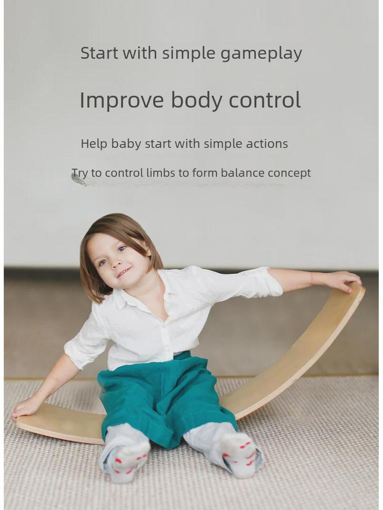 Wooden Double Interactive Indoor Seesaw for Child Sensory Training