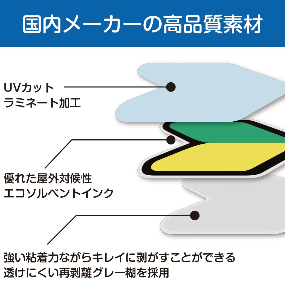 Набор из 3 маленьких наклеек для начинающих мотоциклистов