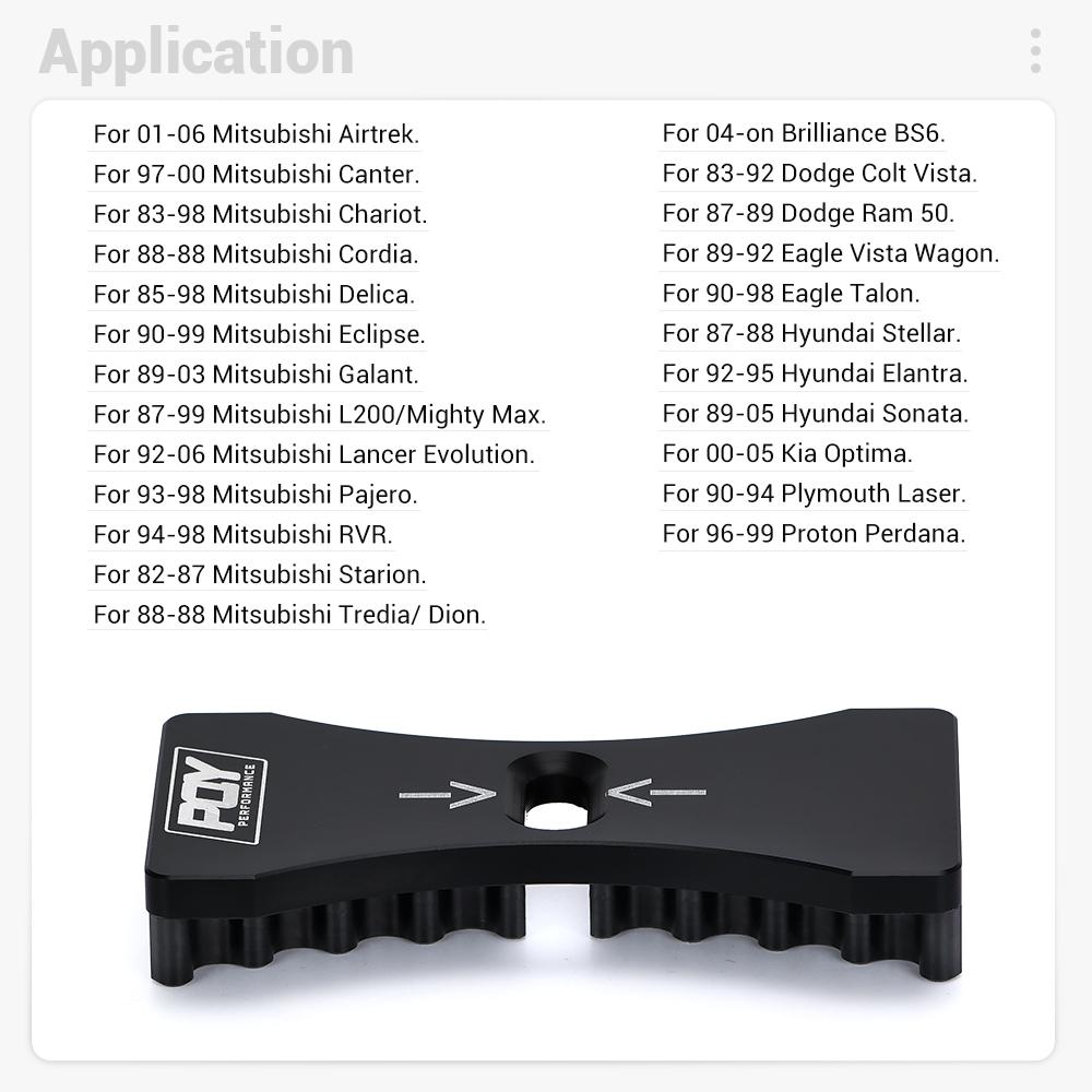 PQY Алюминиевый фиксатор кулачковой шестерни двигателя / инструмент для установки ремня ГРМ для Mitsubishi Lancer 4G63 Dodge Kia
