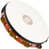 MEINL Percussion Traditional Goat-Skin Wood Tambourine with Brass Jingles, 1-Row, TAH1B-AB