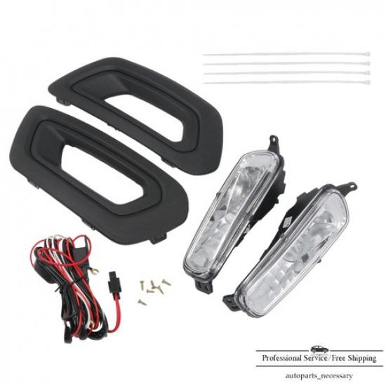 Both Left & Right Fog Lights W/Bezels Covers W/Bulbs For Ford Transit -2024