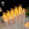 Acrylic LED Candle Atmosphere Light with Remote - Ideal for Romantic Birthday and Party Decorations.