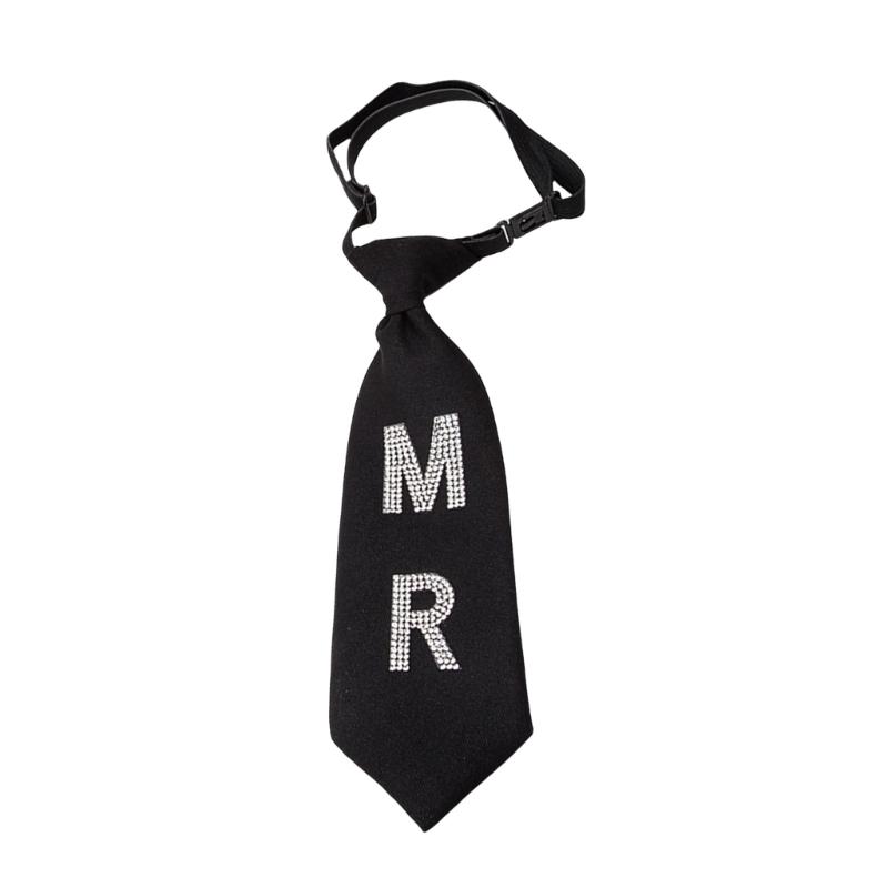 Блестящий галстук-бабочка с готовым узлом, украшенный буквами MR MRS и стразами, для мужчин и женщин, на свадьбы, фестивали, диско-вечеринки