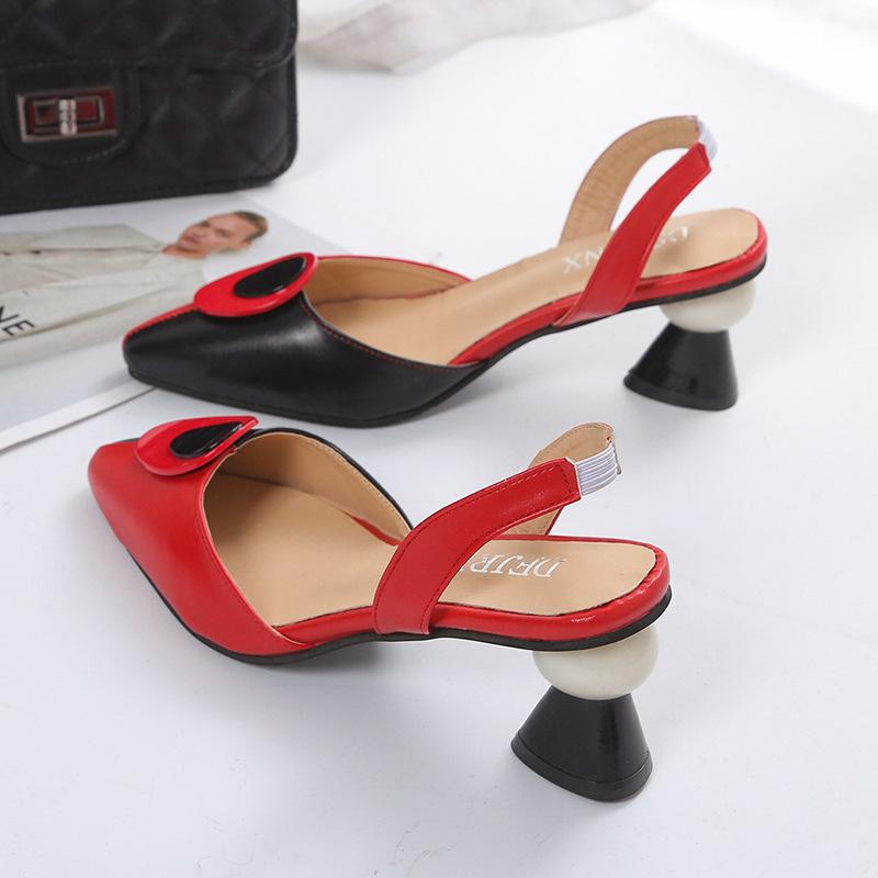 Женская мода черный галстук-бабочка высокое качество слипоны на шпильках женские повседневные бежевые туфли на высоком каблуке для офиса 2024