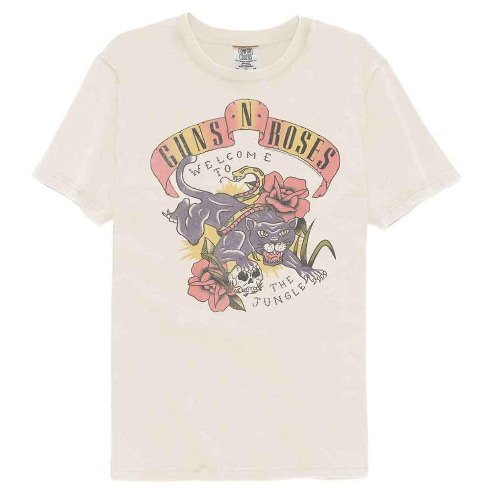 Футболка Guns N'Roses в стиле тату Jungle Ivory Comfort Colors с музыкальной тематикой