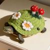 Lovely 3D Mushroom and Flower Knitted Sweater for Pet Turtles Soft Comfortable Fabric for Costume Parties