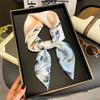 Luxury Silk Feeling Square Scarf Women  Print Satin Neckerchief Spring Hair Band Foulard Bandana Echarpe Tie Shawl Wraps