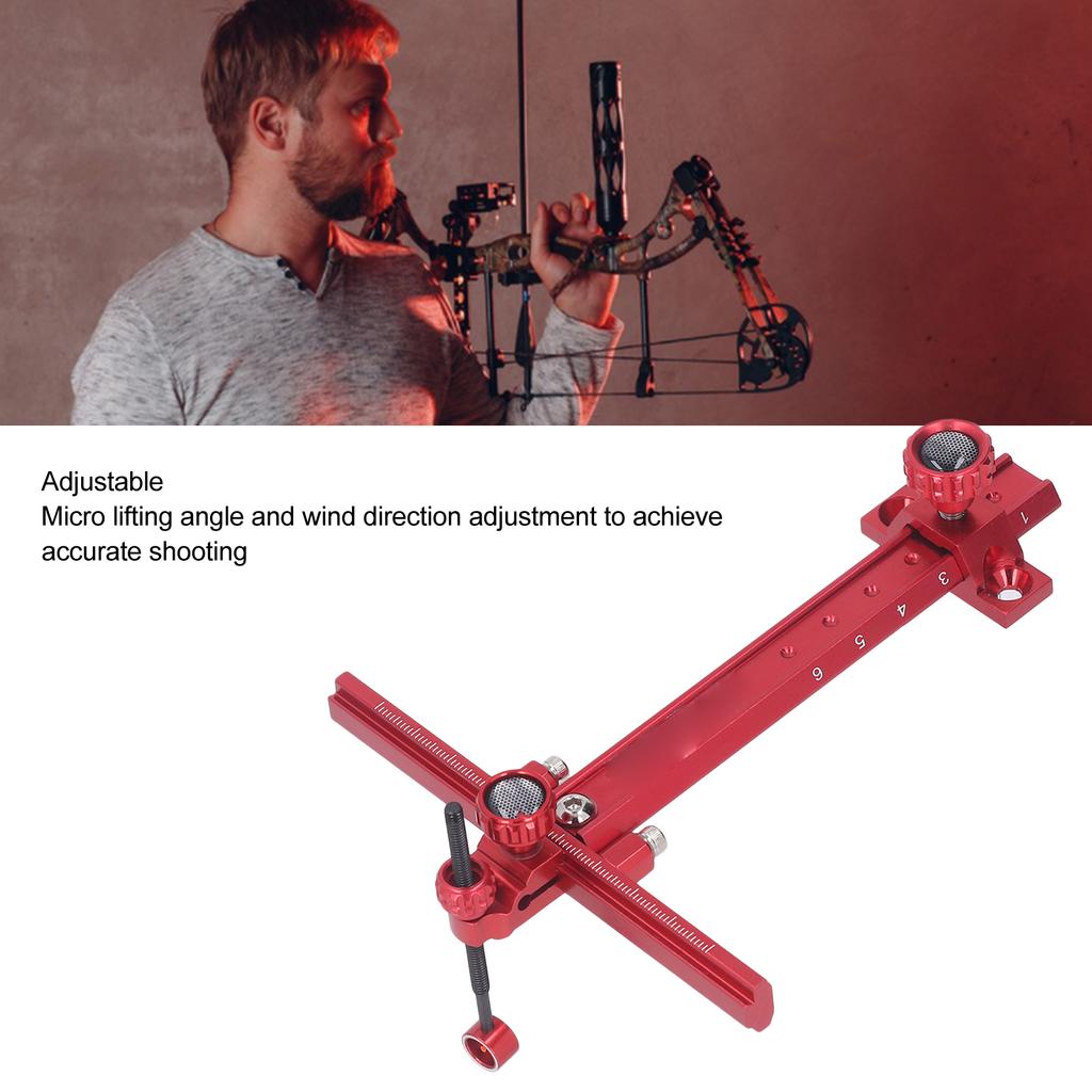 Прицел для блочного лука для стрельбы из лука Т-образной формы Металлический прицел для мишени Аксессуары для соревнований по стрельбе из лука