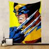 "Comic Style Hero with Claws Design Patterned – Patterned Tapestry for Bedroom and Living Room Home Decor