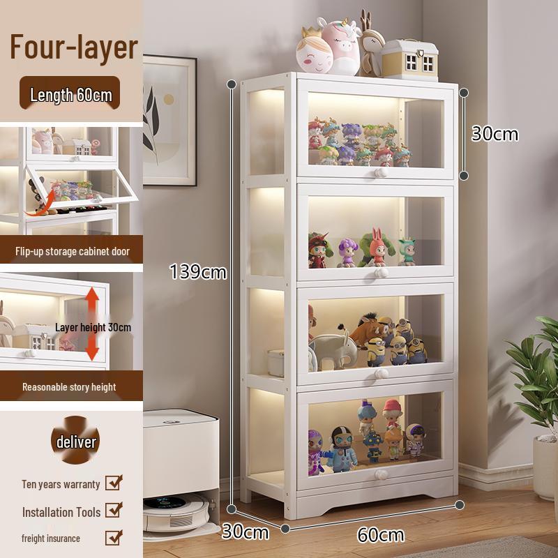 Акриловая стеклянная витрина с замком для игрушек и призов