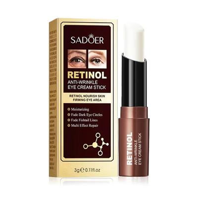 Крем-карандаш для глаз SADOER Retinol Eye Cream Stick против темных кругов под глазами Увлажняющий укрепляющий крем для глаз Средства по уходу за кожей вокруг глаз