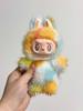 New V5.0 Labubu 5th Blind Plush Toy Keychain Bag Accessories Car Air Conditioner Decoration Trendy Figurine Gift Girls'Collectible Item