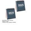 2Pcs 2025 Desk Calendar Mini Desktop Standing Flip Calendar Portable School Stationery Learning Planner Pocket Calendar