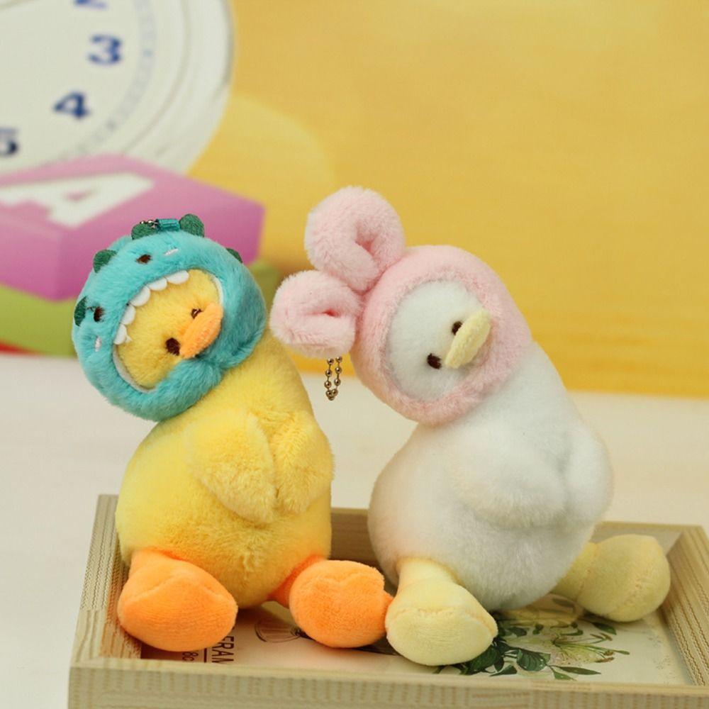 Мягкая уточка, сумка, кулон, животные, пушистая кукла, кавайная школьная сумка, кулон