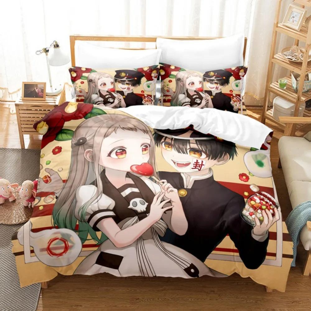 Toilet-bound Hanako-kun Bedding Set Japanese Anime Duvet Cover Set Single Queen Full King Twin Size Boys Teens Duvet Cover