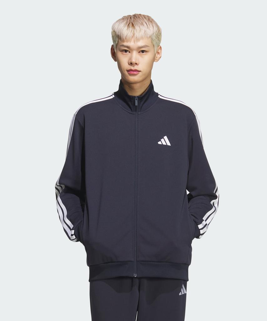Adidas 3-Stripe Regular Fit Double Knit Track Top Kr6430