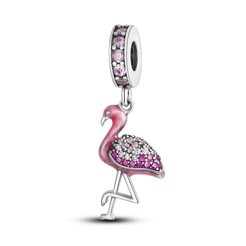Браслеты Charm Fit Original Медь Милое Животное Сова Кошки Морская Черепаха Бусины Женский Кулон Бусины Изготовление Украшений