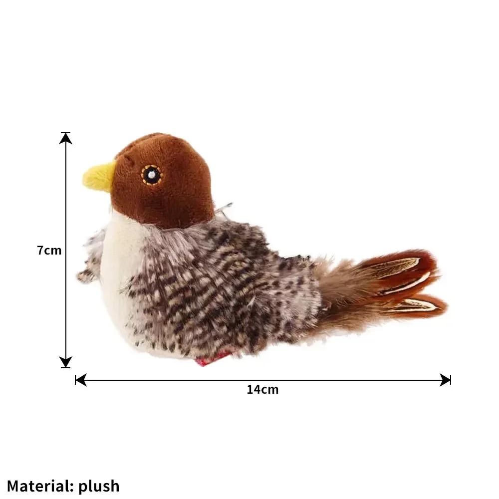 Интерактивные игрушки для кошек Игрушка для кошек «Летающая птица» Машущая крыльями Игрушки с кошачьей мятой Яркая игрушка для кошек «Чирпи»] Интерактивная игрушка для кошек «Птица-симулятор»
