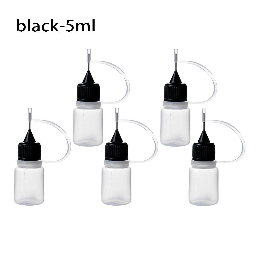 5Pcs 5/10/20/30/50/100ML Plastic Storage Bottles Glue Applicator Bottle for Paper Quilling DIY Scrapbooking Paper Craft Tool