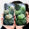 Розовый Хрустальный Цветок Для Samsung S8 S9 S10 S20 Ultra S21 Pro S22 Plus S23 FE S24 Ultra S25 Edge S25Ultra Стеклянный Чехол Для Телефона