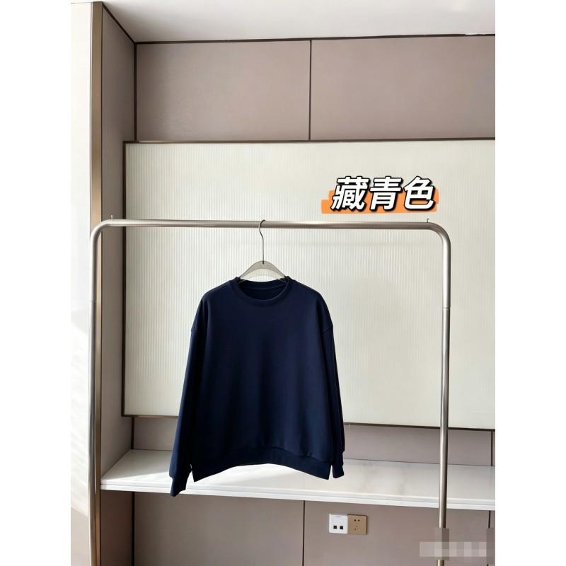 Womens 3D Embroidered Cotton Sweatshirt Round Neck Long Sleeve Casual Sporty Top