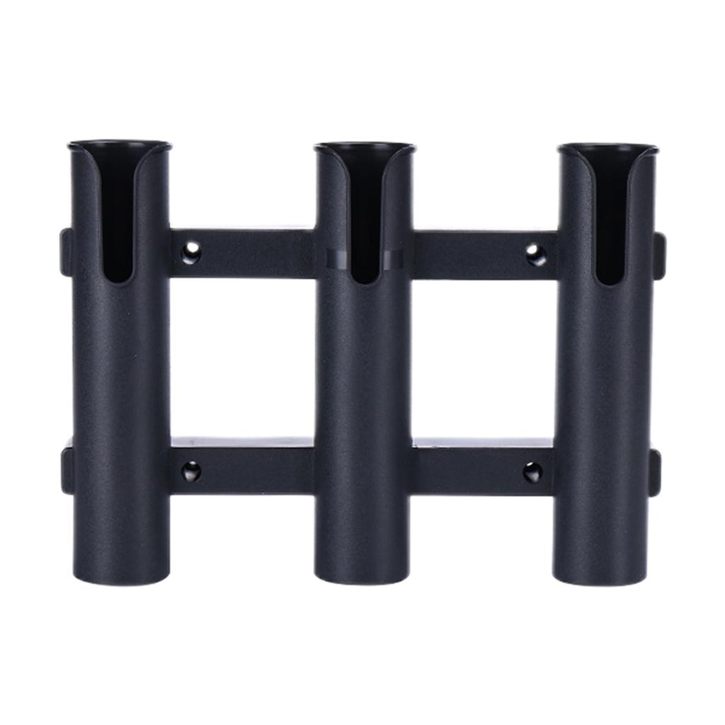 Настенный держатель для удочек, кронштейн, туба на 3 удилища, пластиковые стойки для удочек для лодки, черная подставка для удочек