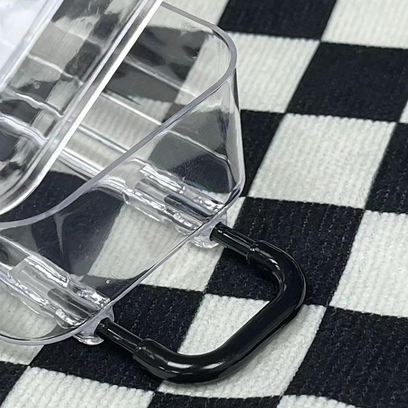 Mini Suitcase Jewelry Storage Box Women Lovely Small Earring Necklace Showcase Dollhouse Handbag Model Packing Case