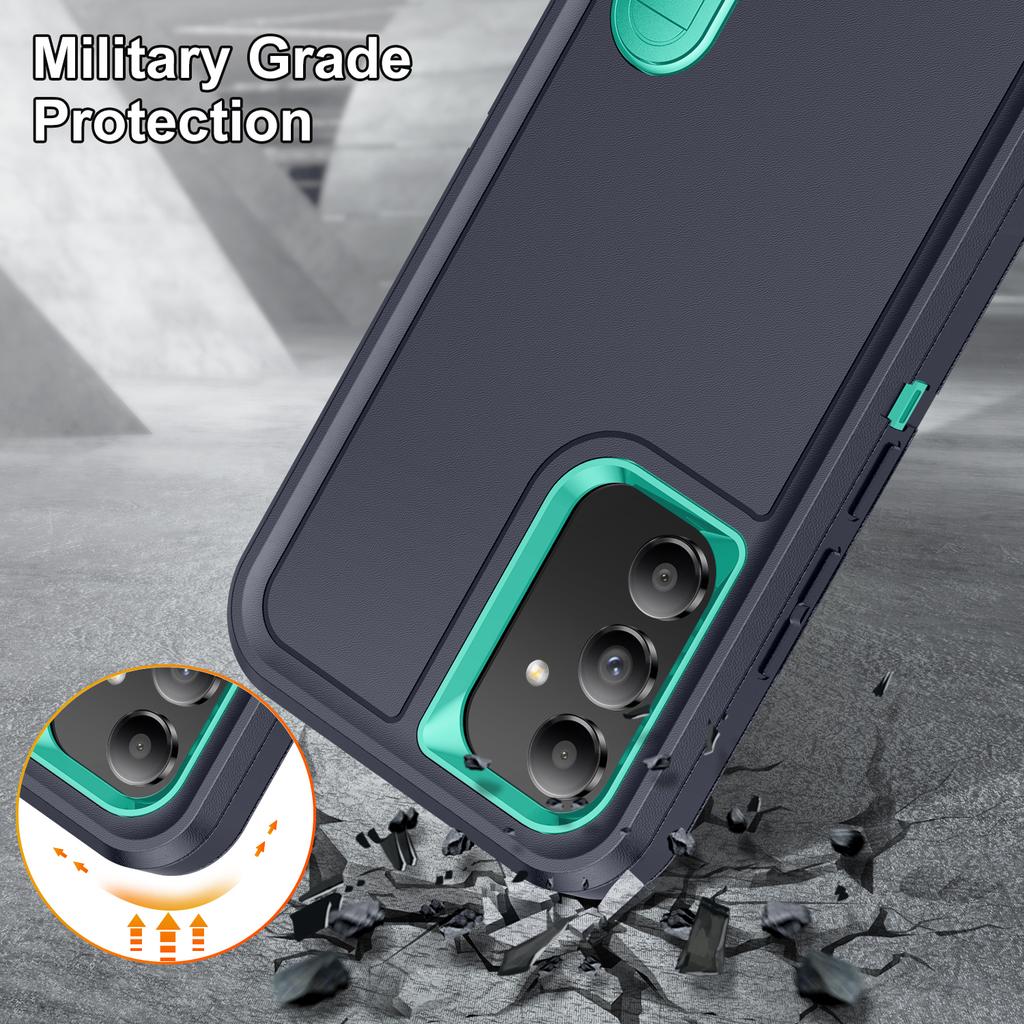 Kickstand Dustproof Phone Bag Case for Samsung Galaxy A15 A53 5G A54 A14 A04S A13 S23 FE S22 Ultra S24 Plus Shockproof Cover