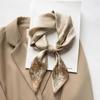 Luxury Brand Silk Square Scarf Women Satin Neck Hair Tie Band Soft Work Neckerchife NEW Hijab Head Female Foulard