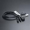 USB C к двойному DC-кабелю питания 5,5x2,1 мм 9 В 12 В 3 А для светодиодных лент, роутера, вентилятора, динамика, зарядки