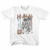 Def Leppard Def Lep '83 Белая детская футболка Молодежная для малышей
