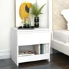 VidaXL Bedside Table White 40x30x39 Cm Chipboard 803443