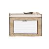 Coach Мини-клатч-кошелек Skinny 11 с монограммой из покрытого канваса и кожи для женщин Белый Хаки 88208-IMDQC