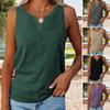 Женские топы без рукавов с V-образным вырезом и широкими бретелями, однотонный цвет, дышащий дизайн