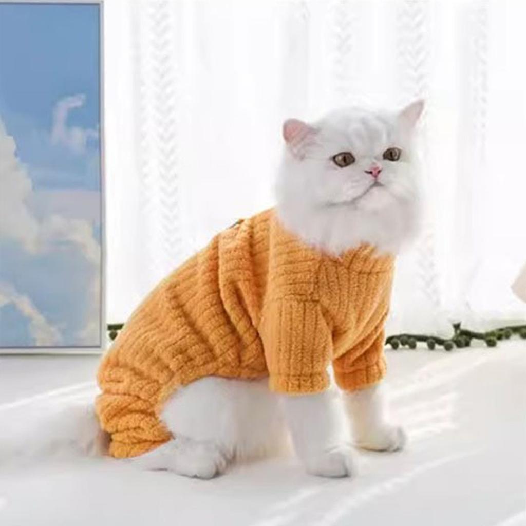 Зимний плюшевый комбинезон для питомца, теплый комбинезон для собаки, модная пижама для щенка, милый мягкий комбинезон, наряды для питомца, одежда для собаки чихуахуа