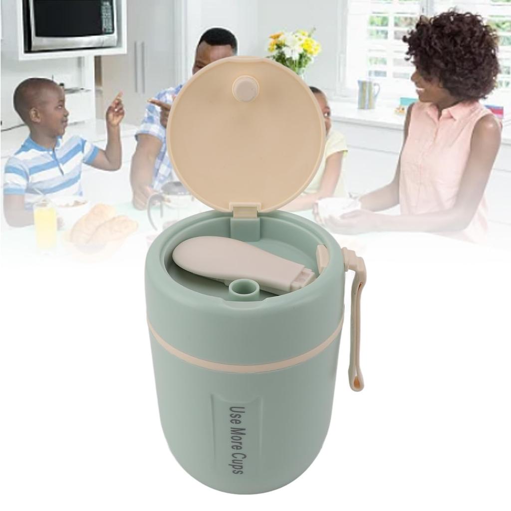 500ml Food-proof Stainless Steel Soup Container for School, Camping, Travel, Beige Color, Insulated Lu Jar Mug (EB05p28evscz-13)