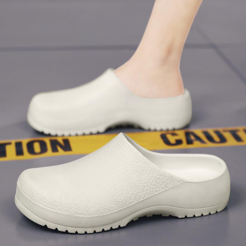 Men Clogs Slippers Comfort Garden Clogs Mules Summer EVA Waterproof Rubber Sandals for Workers Outdoor Fishing Shoes