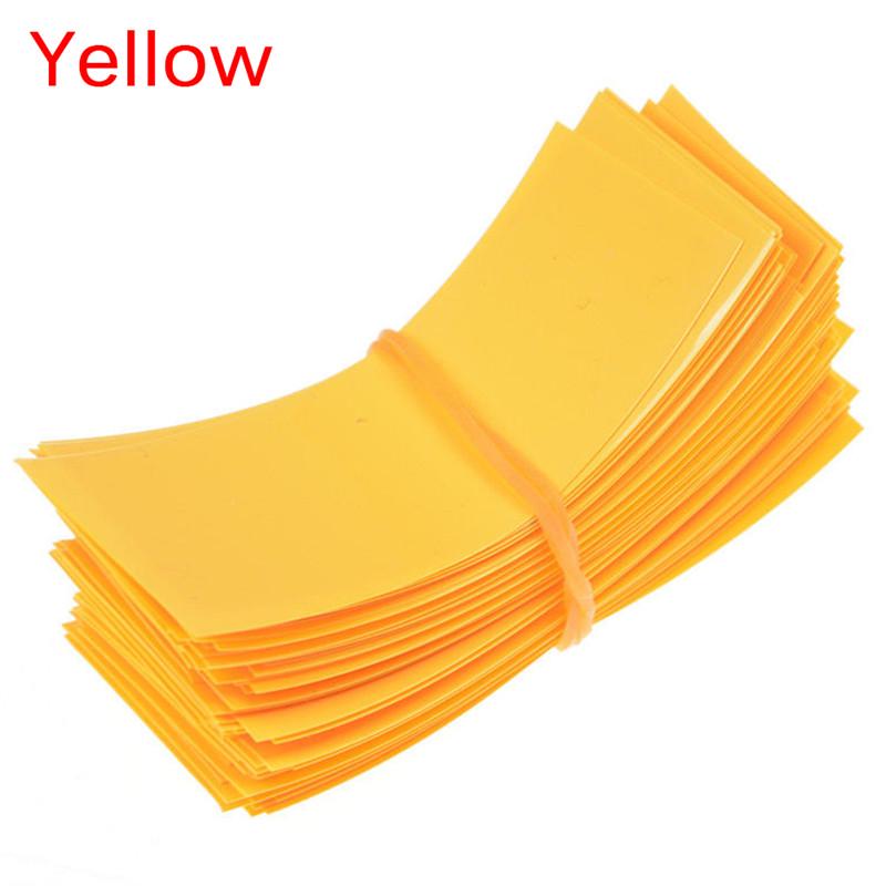 100 шт. 18650 аккумуляторная обертка ПВХ термоусадочная трубка предварительно нарезанная аккумуляторная пленка лента крышка