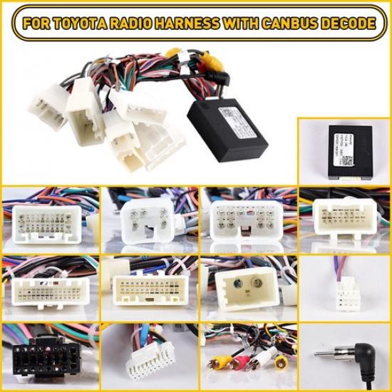 Для автомагнитолы Toyota Радио Кабель питания Жгут проводов Адаптер провода поддержки Усилитель JBL