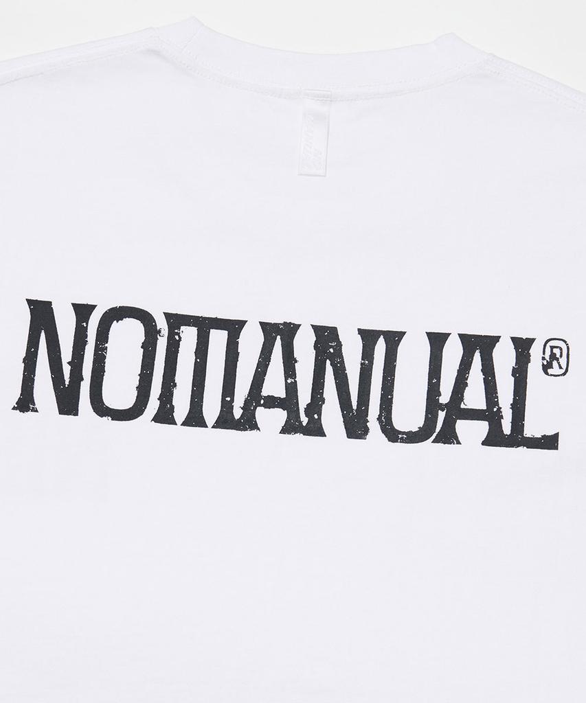 Футболка Nomaenyueol с логотипом с двух сторон - Белый
