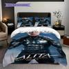 Alita Battle Angel Futuristic Warrior Bedding (1 * duvet cover + 2 * pillowcase, without core) 2D Flat Christmas birthday gift Soft and comfortable