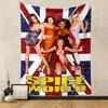 Spice World Tapestry Wall Hanging, Spice Girls Pop Band Poster Art, Retro Wall Decor for Bedroom Living Room Dorm