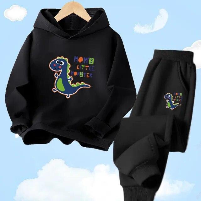 Модные детские толстовки с принтом лимона и фруктов для мальчиков, одежда, весенний свитшот, длинные штаны, комплект одежды из 2 предметов, комплект одежды для От 3 до 14 лет